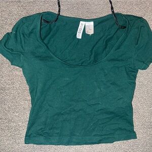 H&M Emerald Green Crop Top
